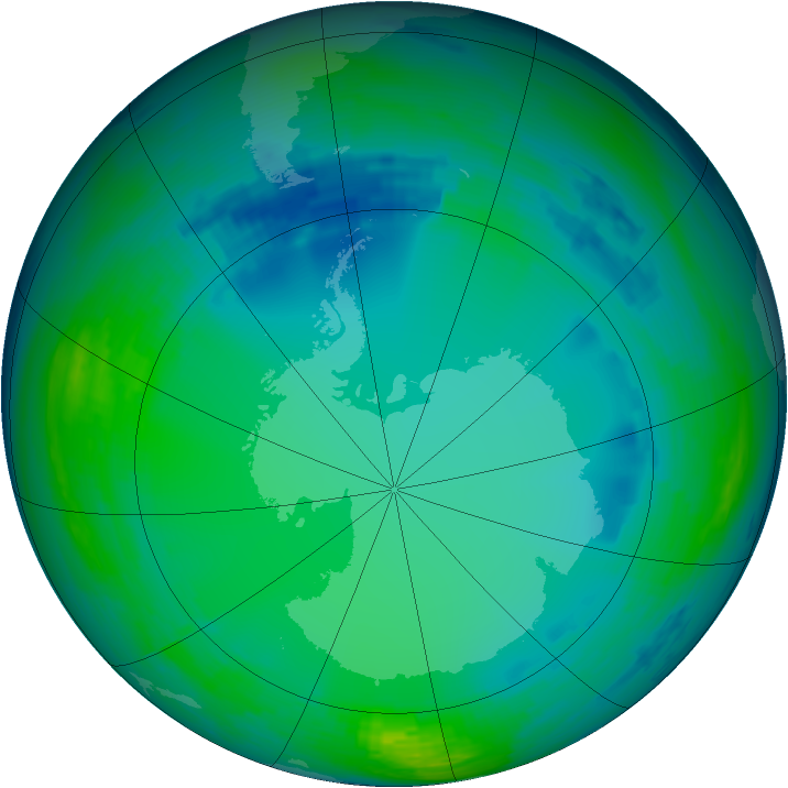 Ozone Map 1993-07-29